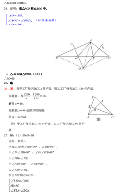 2016-2017学年湖南郴州湘南中学八年级期中考试数学试卷答案(2)